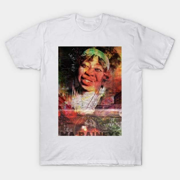 Collage Art Ma Rainey T-Shirt by Floral Your Life!